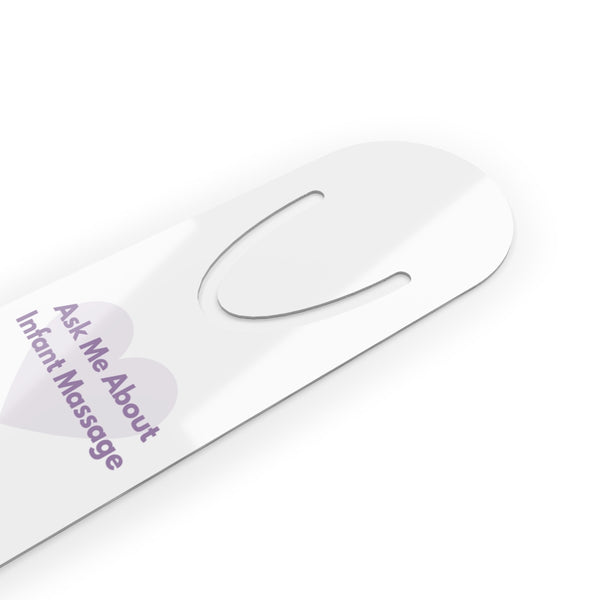 Ask Me About Infant Massage Bookmark