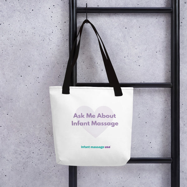 Ask Me About Infant Massage - Tote bag
